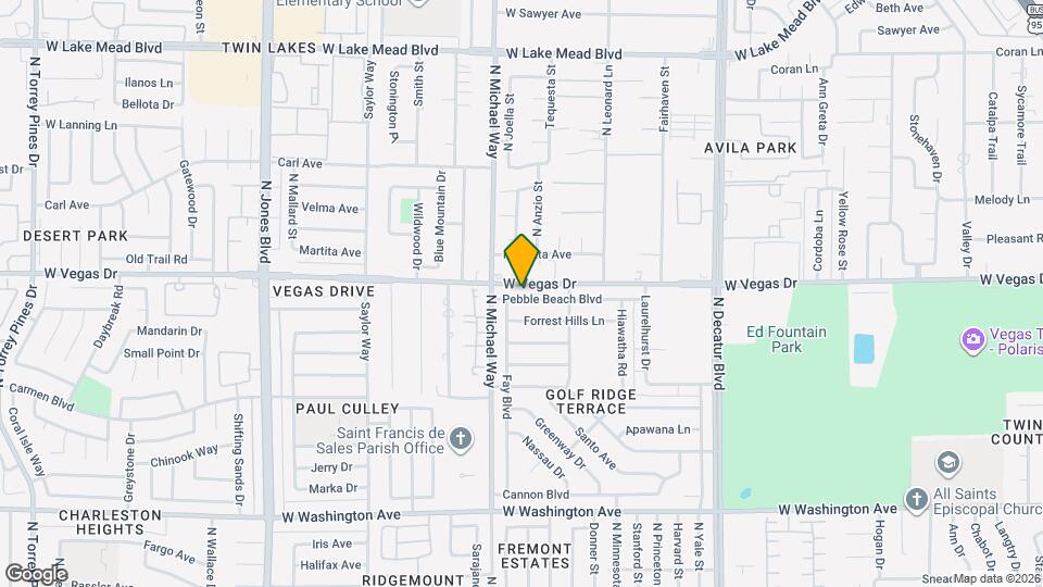 5232 Pebble Beach Blvd Map and Location Details