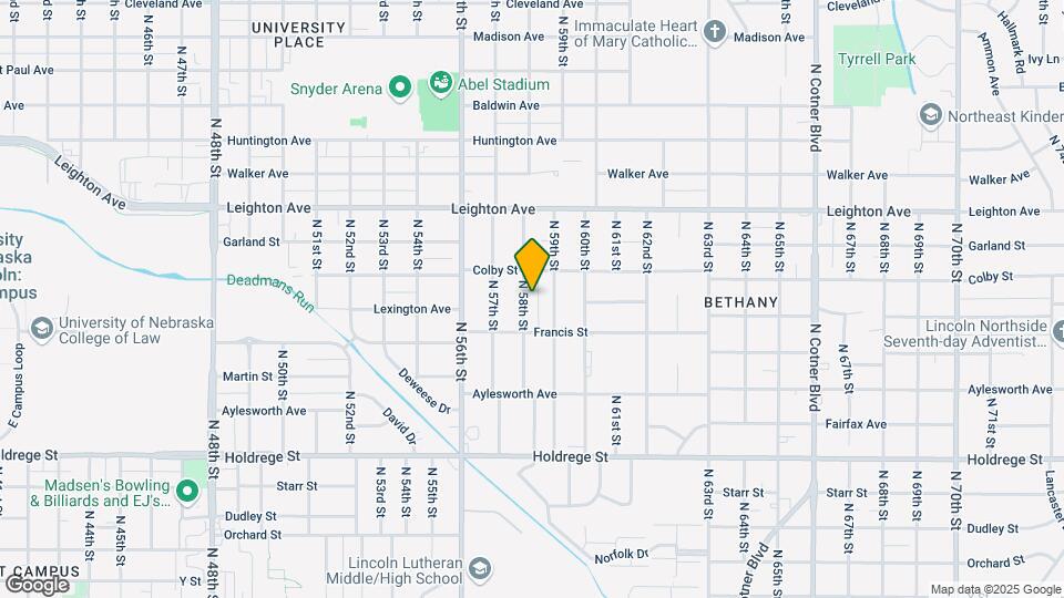 2000 N 58th St Map and Location Details