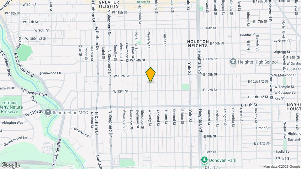 1224 Waverly St Map and Location Details