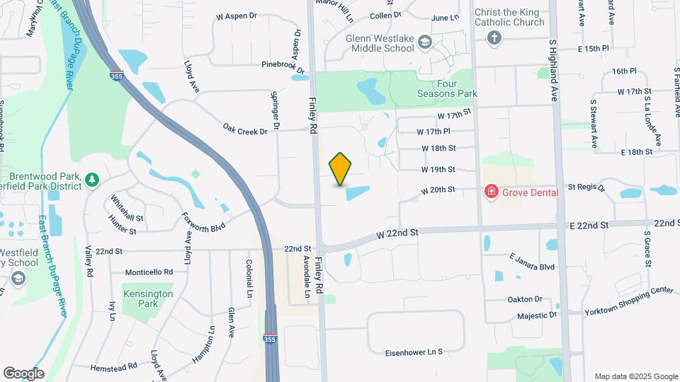 2005 S Finley Rd, Unit 701 Map and Location Details