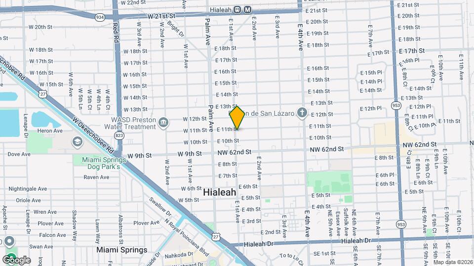 1097 E 1st Ave Map and Location Details