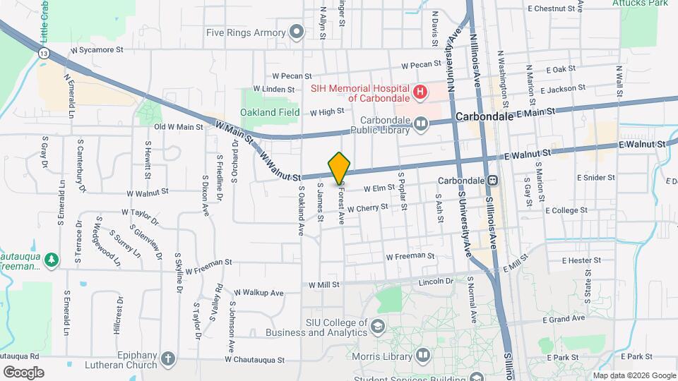 310 S Forest Ave Map and Location Details