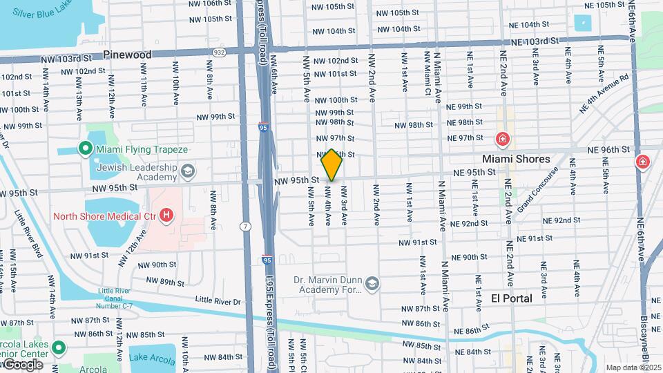 9407 NW 4th Ave Map and Location Details