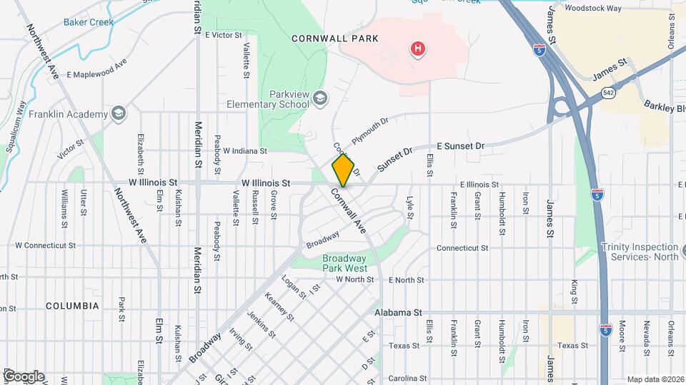 2834 Cornwall Ave Map and Location Details