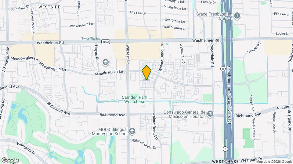 10901 Meadowglen Ln, Unit 229 Map and Location Details