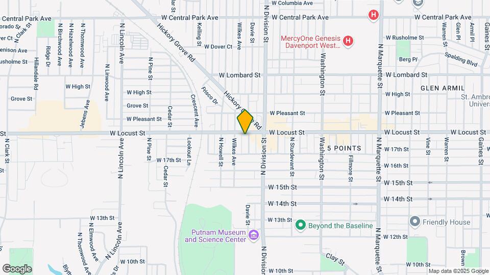 1736 Davie St, Unit 0 Map and Location Details
