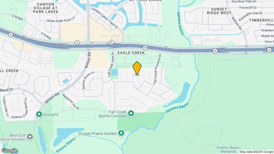14811 Ashley Creek Ct Mapa y Detalles de la Ubicación