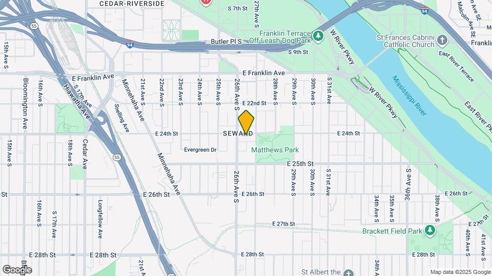 2613 E 24th St Map and Location Details