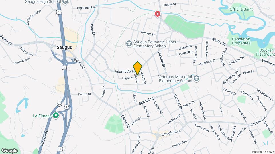 10 Oak St, Unit 2 Map and Location Details