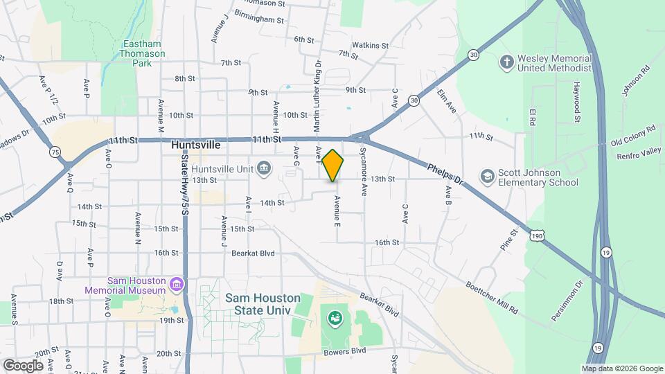 1306 Avenue E Map and Location Details