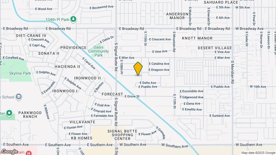 10939 E Diamond Ave Map and Location Details