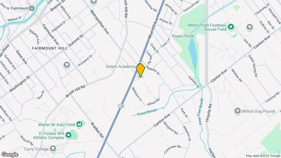 582 Blue Hill Ave Mapa y Detalles de la Ubicación