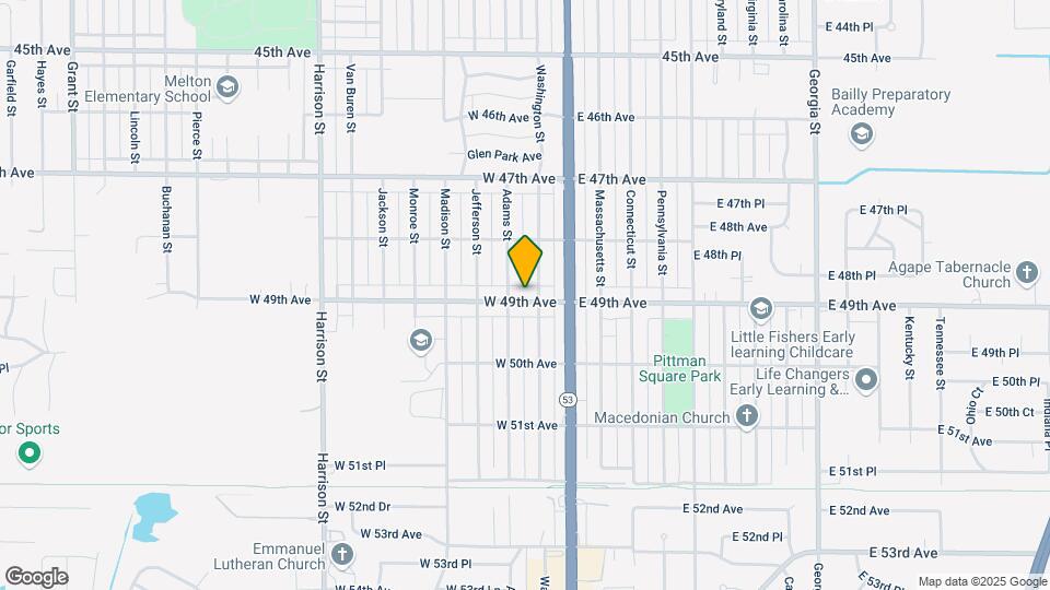 116 W 49th Ave Map and Location Details