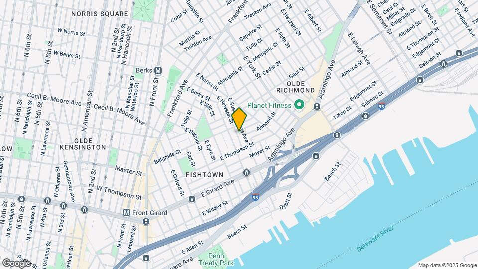 1343 E Hewson St Mapa y Detalles de la Ubicación