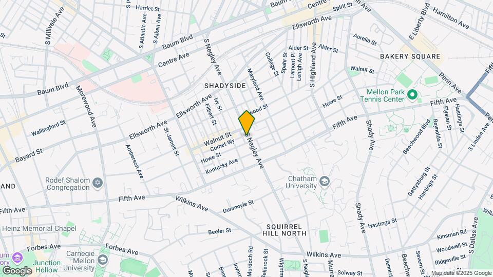 816 S Negley Ave, Unit #3 Mapa y Detalles de la Ubicación