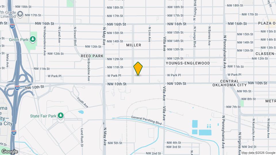 2636 W Park Pl Map and Location Details