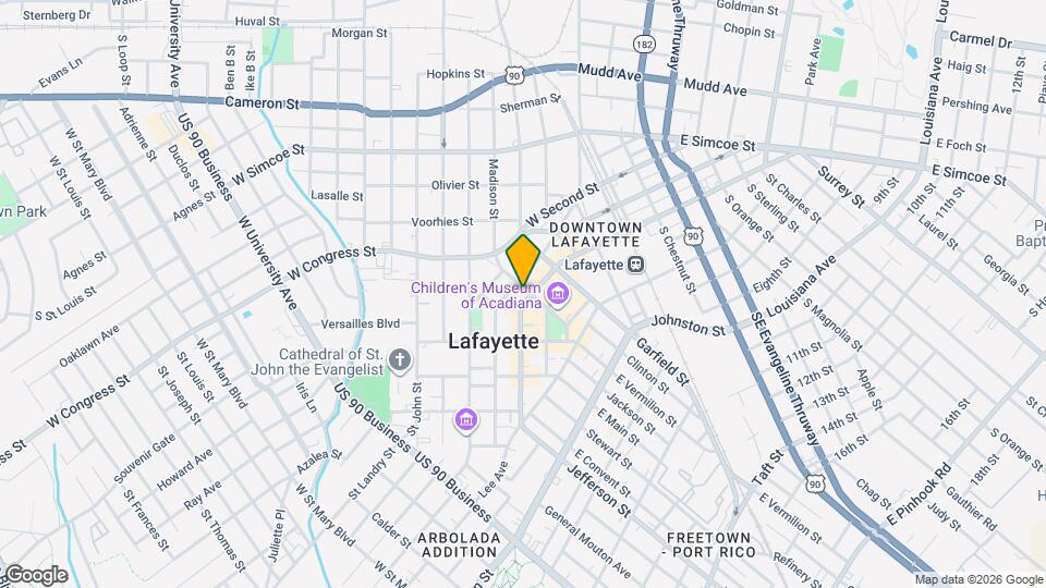 500 Jefferson St Map and Location Details