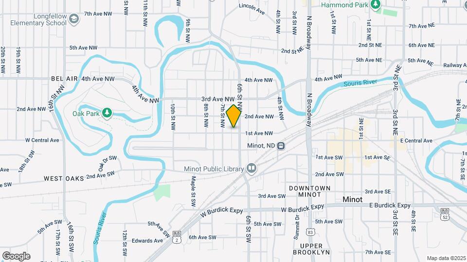 608 1st Ave NW Map and Location Details