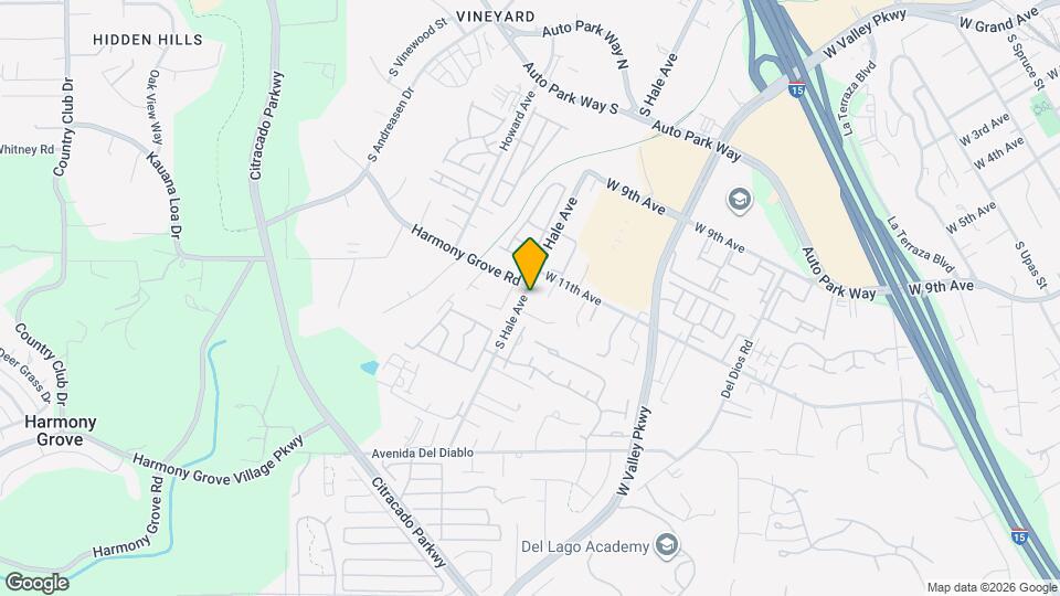 1144 S Hale Ave Map and Location Details