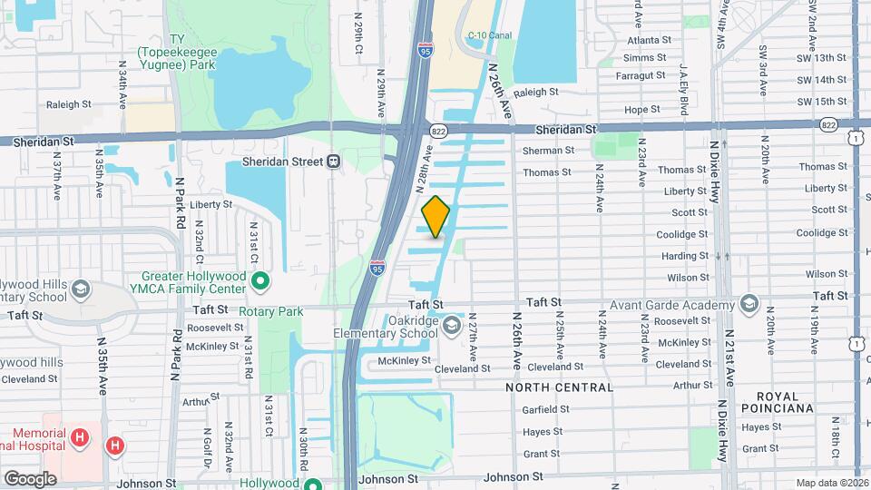2706 Coolidge St Map and Location Details