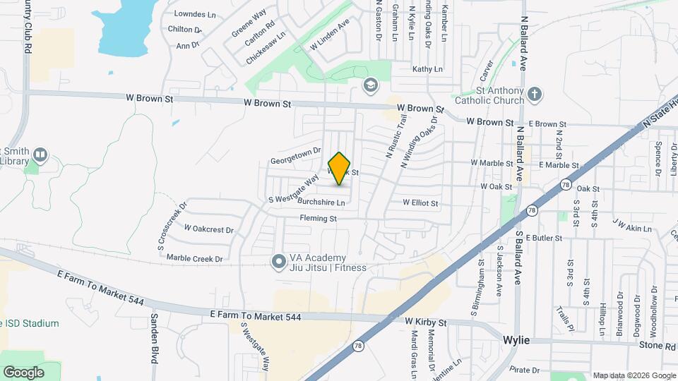 605 W Andersonville Ln Map and Location Details