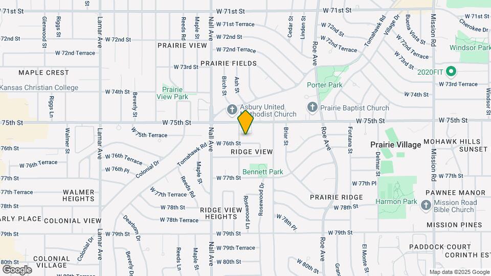 5212 W 76th St Map and Location Details