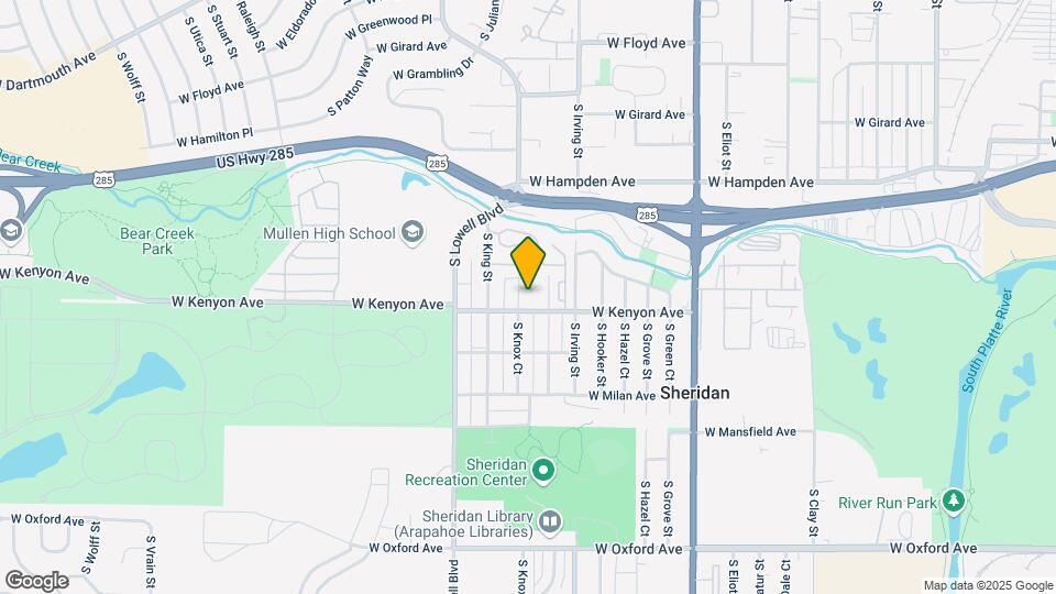 3680 S Knox Ct Map and Location Details