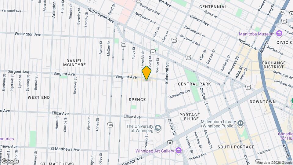 530 Young St Map and Location Details