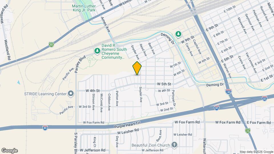 915 W 6th St Map and Location Details