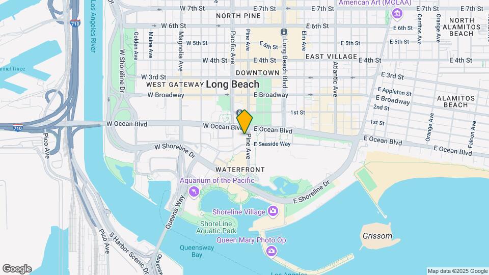 110 W Ocean Blvd Map and Location Details