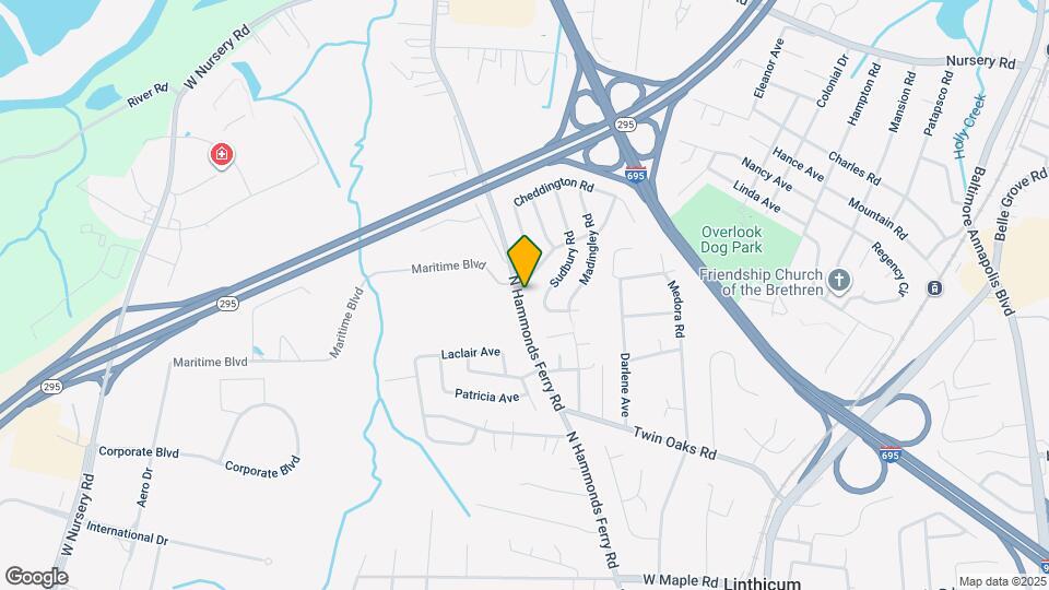 421 N Hammonds Ferry Rd, Unit Basement Map and Location Details