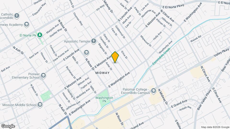 714 Begonia St Map and Location Details