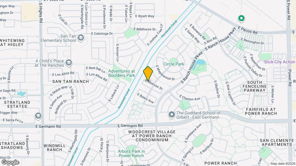 3885 E Melrose St Map and Location Details