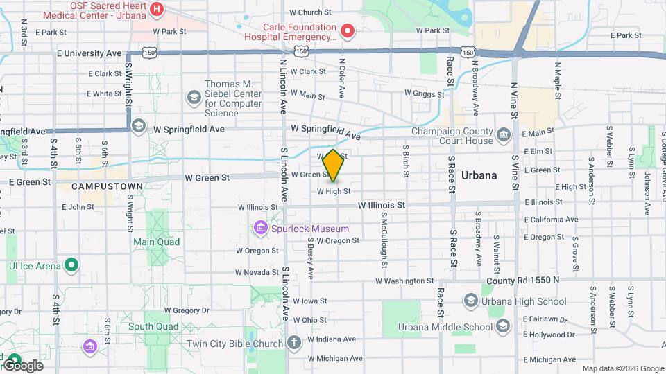 702 W High St Map and Location Details