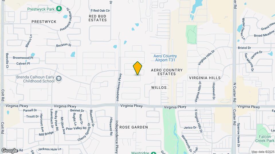 9809 Moccasin Creek Ln Map and Location Details
