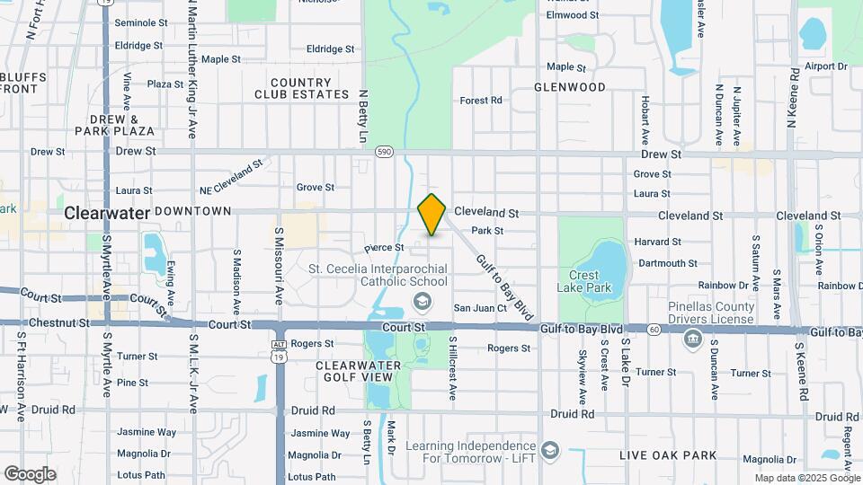 101 S Evergreen Ave Map and Location Details