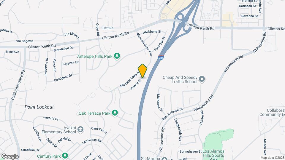 27536 Pinyon St Map and Location Details