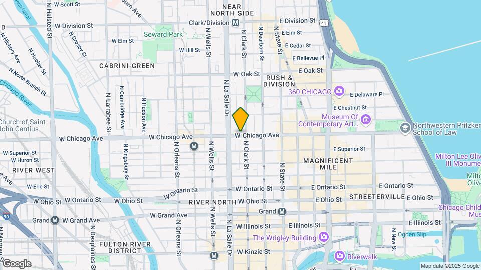 110 W Chicago Ave, Unit S Mapa y Detalles de la Ubicación