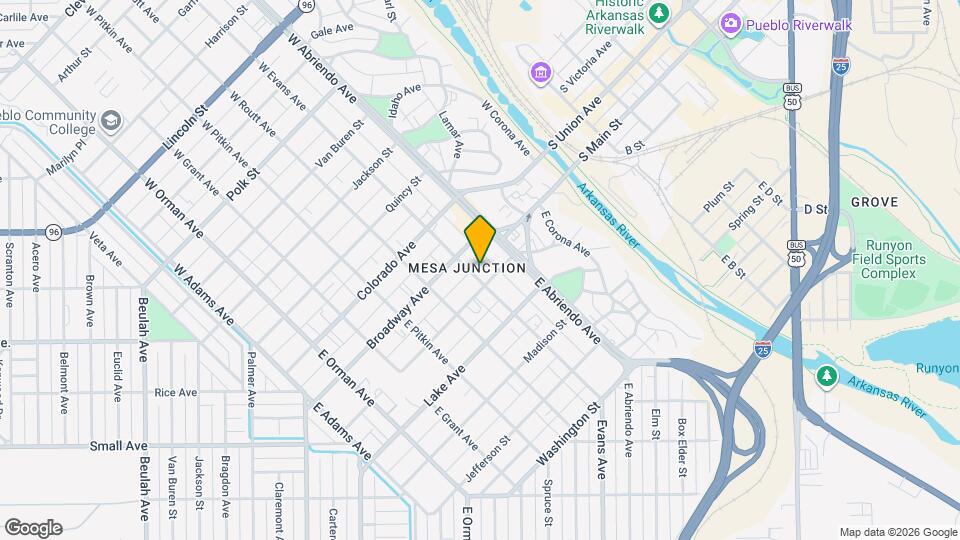 222 E Evans Ave, Unit #1 Map and Location Details