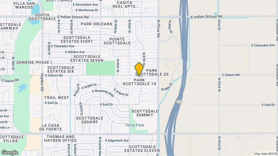 8631 E Osborn Rd Map and Location Details