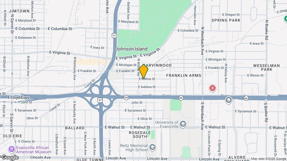 1413 E Illinois St Map and Location Details