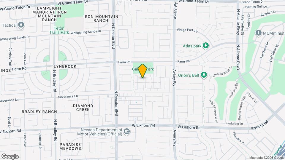 4519 Sapphire Moon Ave Map and Location Details