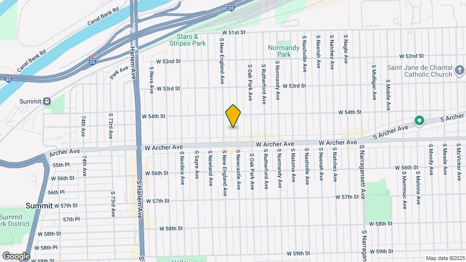 5434 S Newcastle Ave Map and Location Details