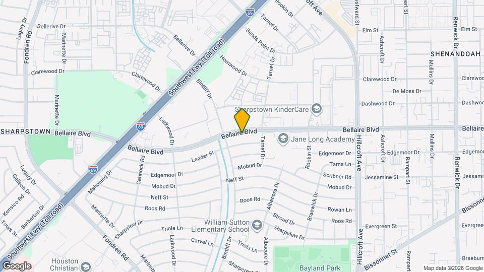 6833 Bellaire Blvd Map and Location Details