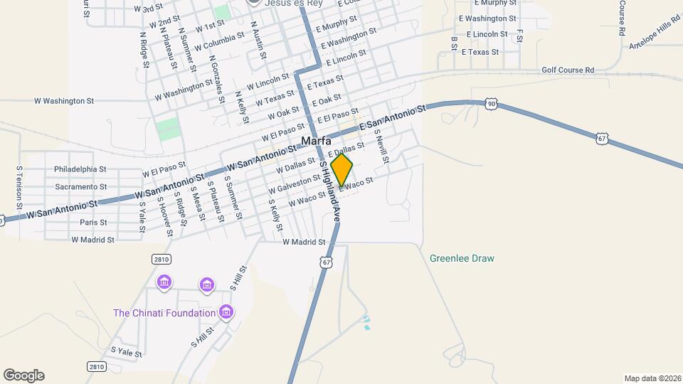 104 E Waco St Map and Location Details