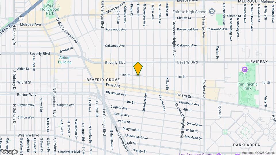 8330 W 1st St Mapa y Detalles de la Ubicación