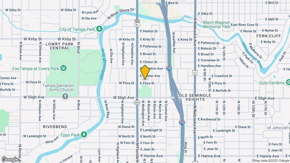 106 E Flora St Mapa y Detalles de la Ubicación