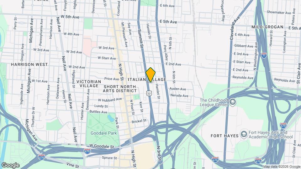 854 Summit St Map and Location Details