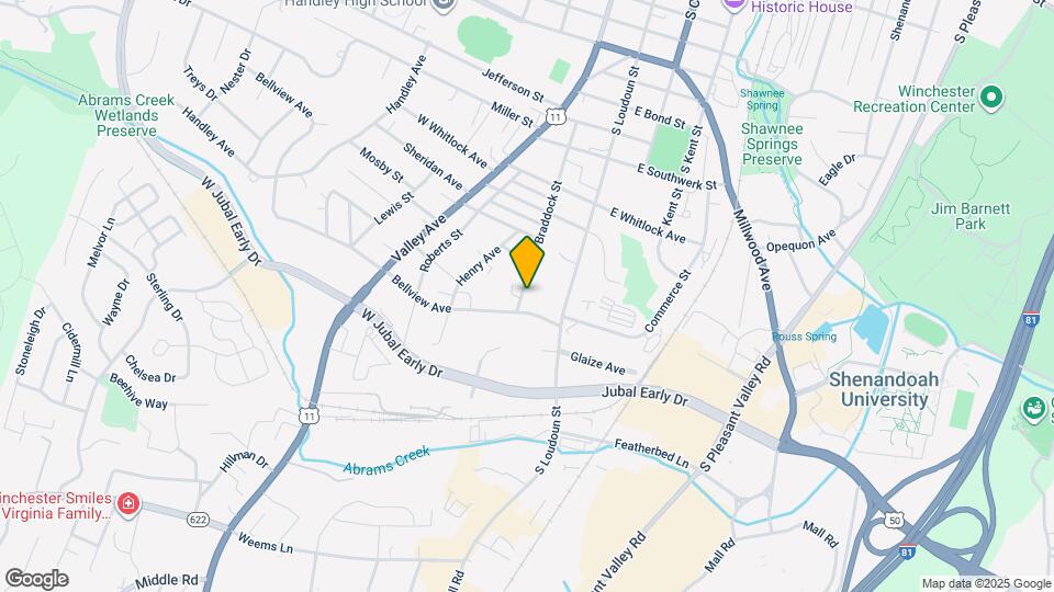 1652 S Braddock St Map and Location Details