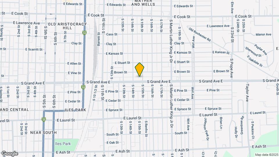 1419 S Grand Ave E Map and Location Details